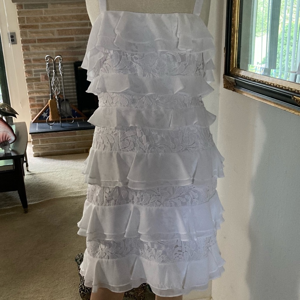 Lilly Pulitzer Olive Ruffle Pre-loved Dress Size 6